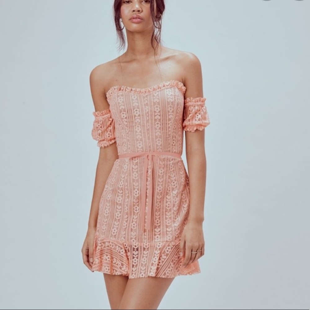 For love & lemons Dakota lace mini dress